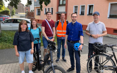 Ortsbegehung mit dem Radverkehrsbeauftragten der Stadt Koblenz